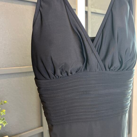 Aqua Green Womens One Piece Black Small Swimsuit Swimwear Bathing Suit NWT - Picture 3 of 6